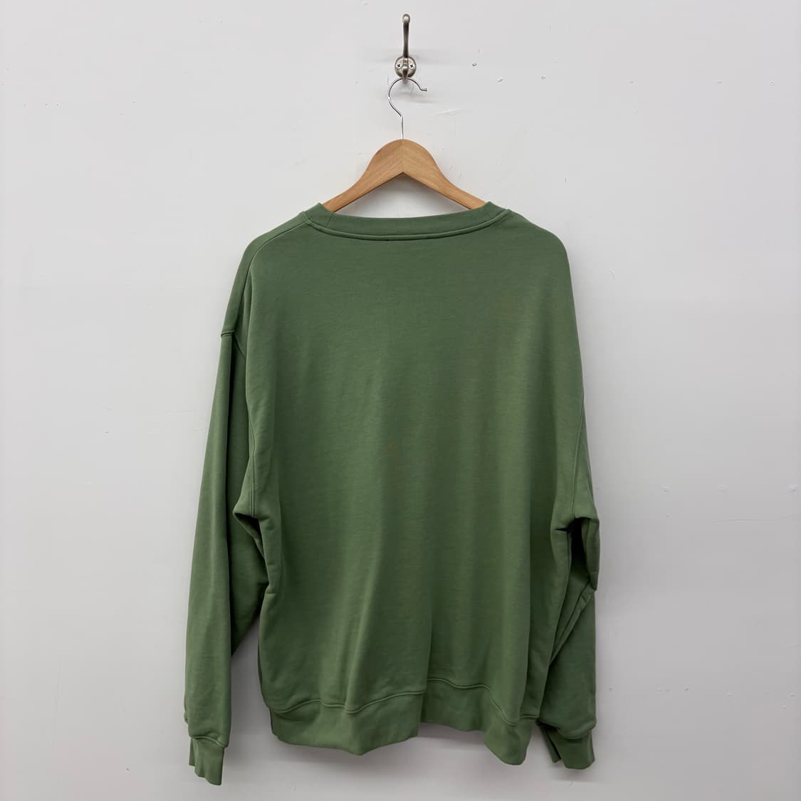 아크네 스튜디오 페이스 로고 맨투맨 그린 XL 상품이미지5