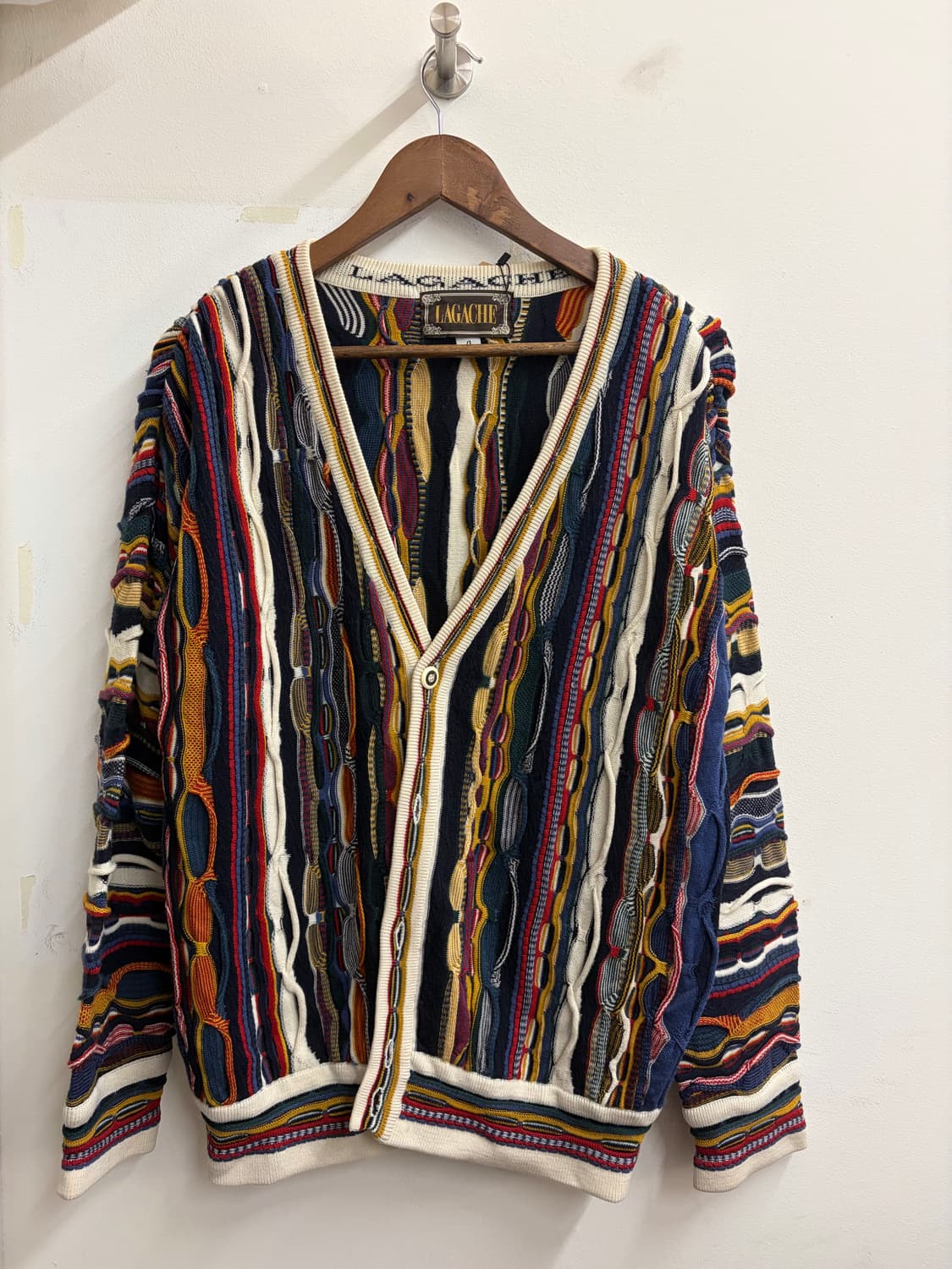 N126. Lagache 빈티지 케이블 니트 가디건 상품이미지1
