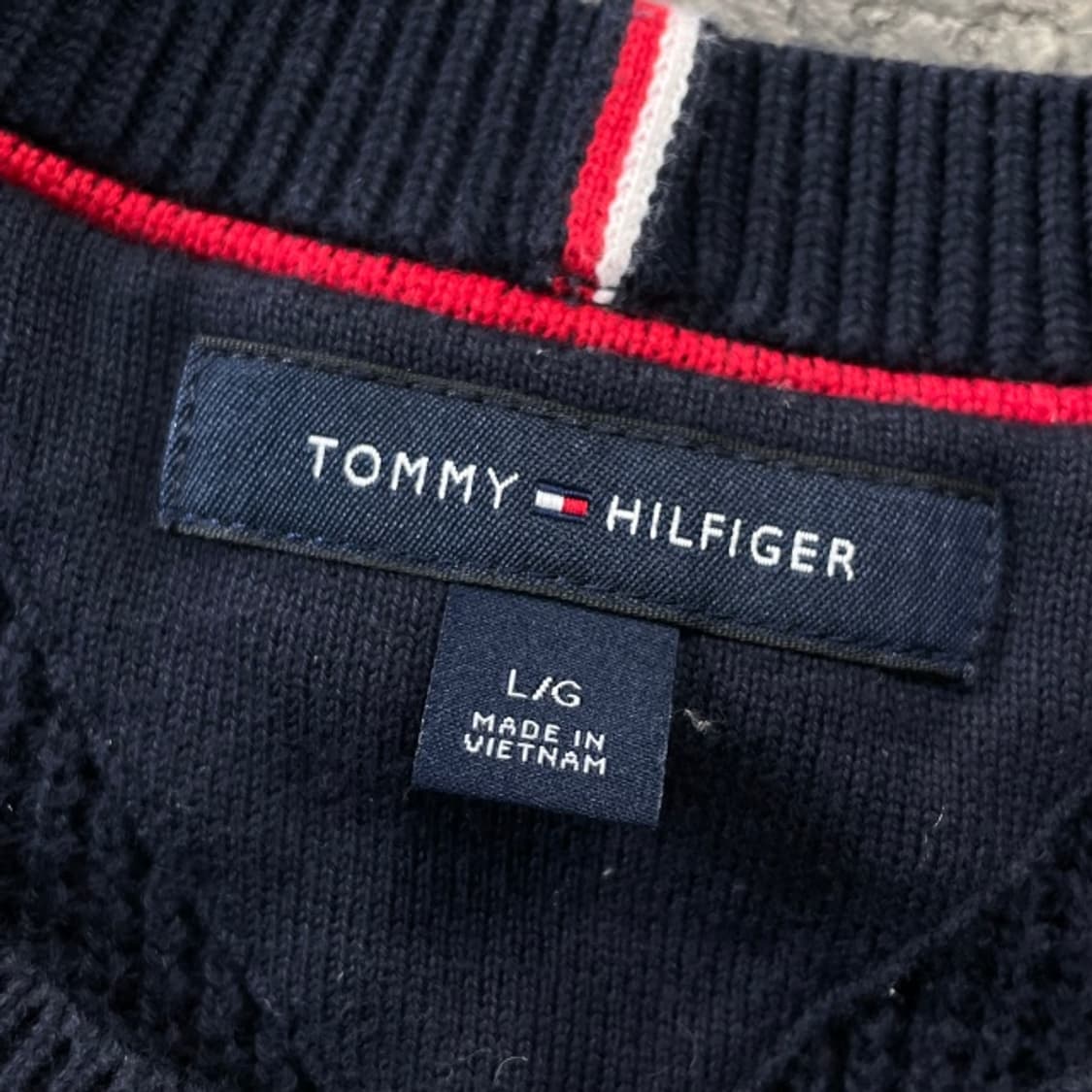 100 타미힐피거 빅로고 니트  상품이미지3