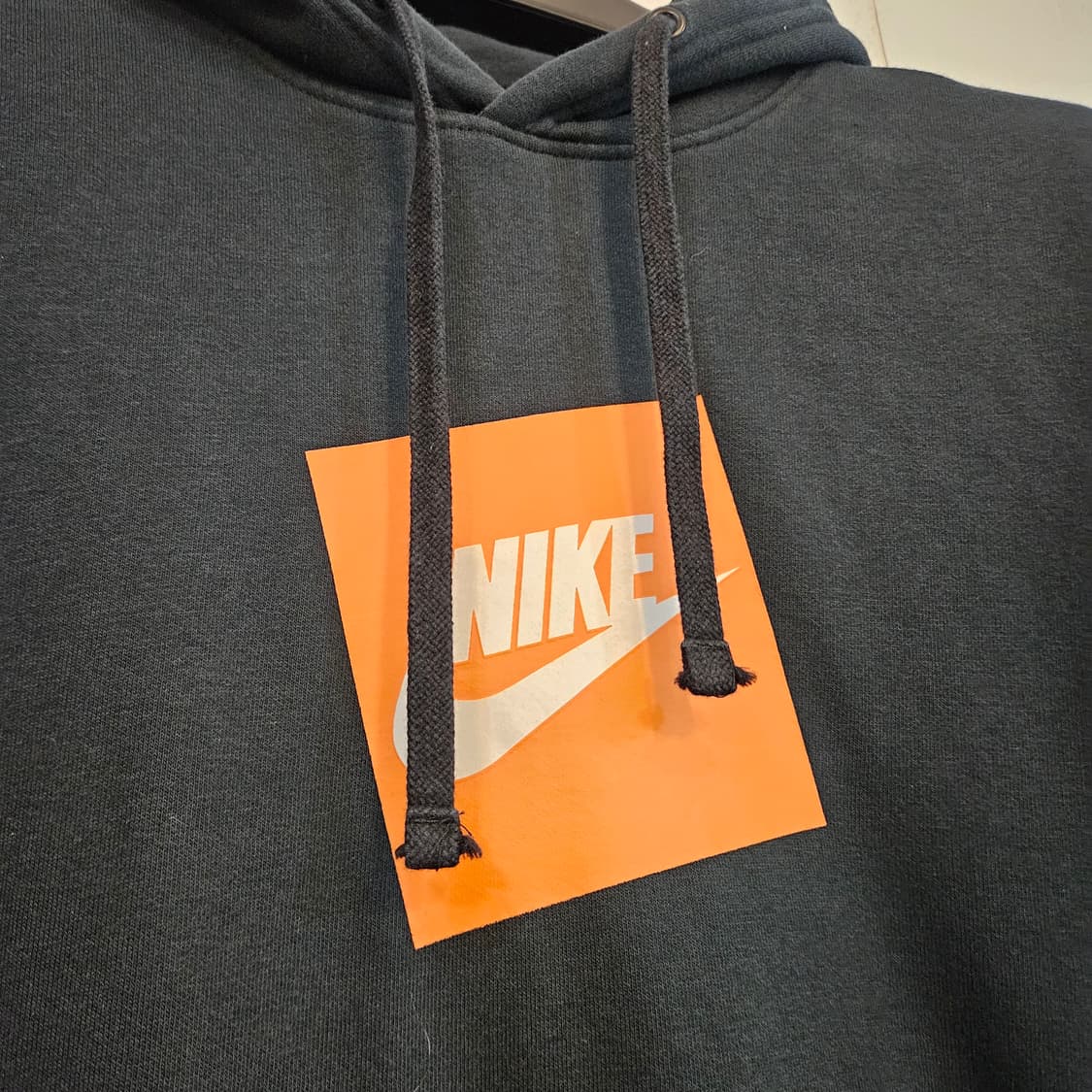 95(M)/실측100(L)나이키 스퀘어 프린팅 기모후드티 상품이미지2