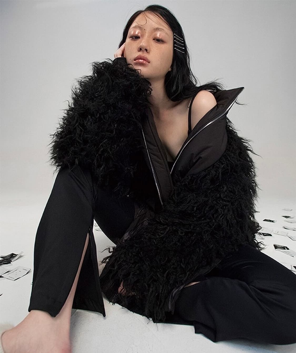 Gimmetheyoung Hairy Fur Padding Jumper 상품이미지1