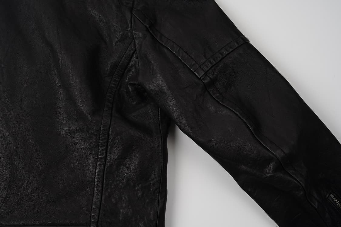 [A][100]베지터블 워싱 라이더 자켓 상품이미지9