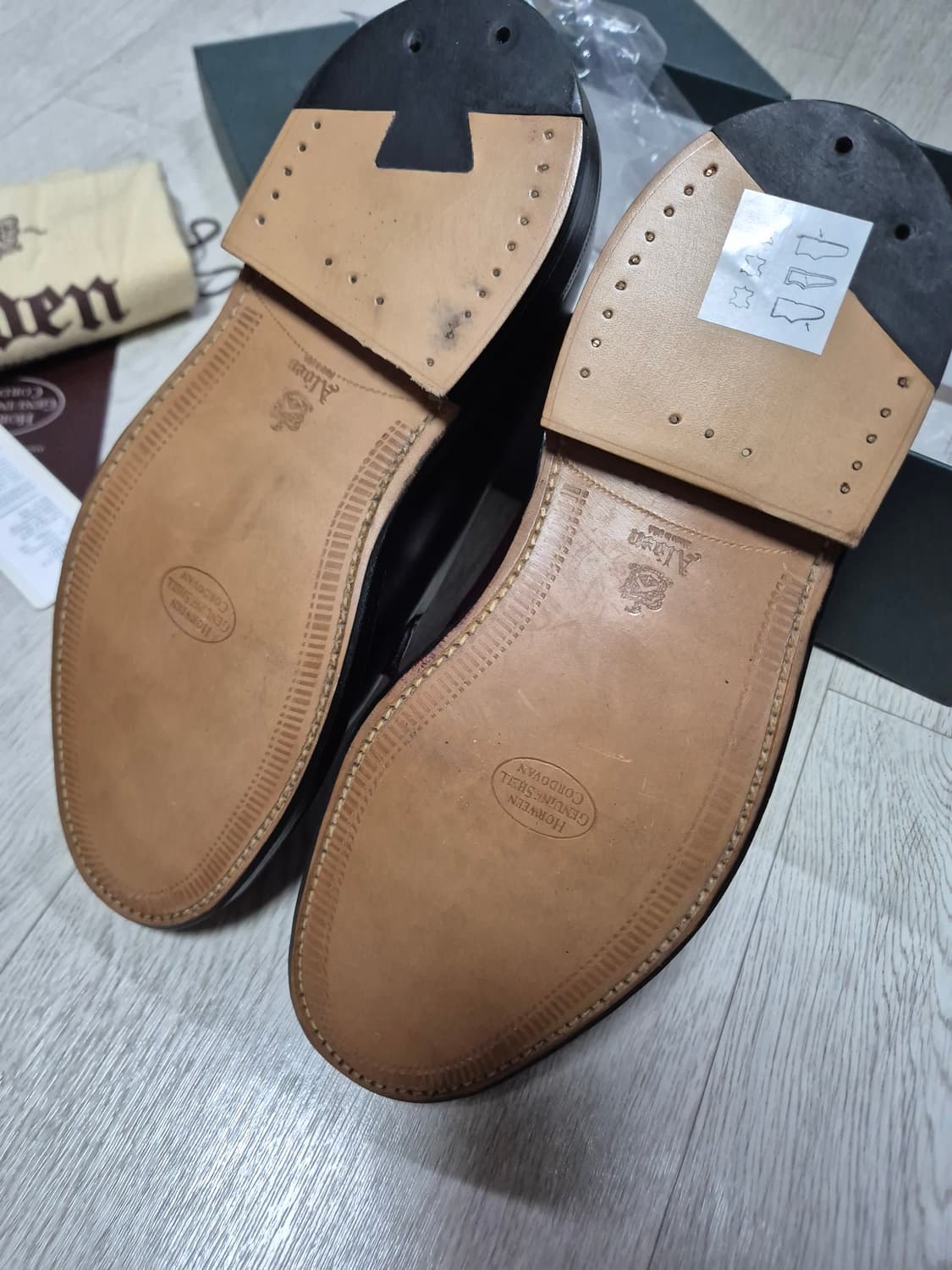 새상품 [7.5E] 알든 990 더비 /9901 987 코도반 더비슈즈  상품이미지3