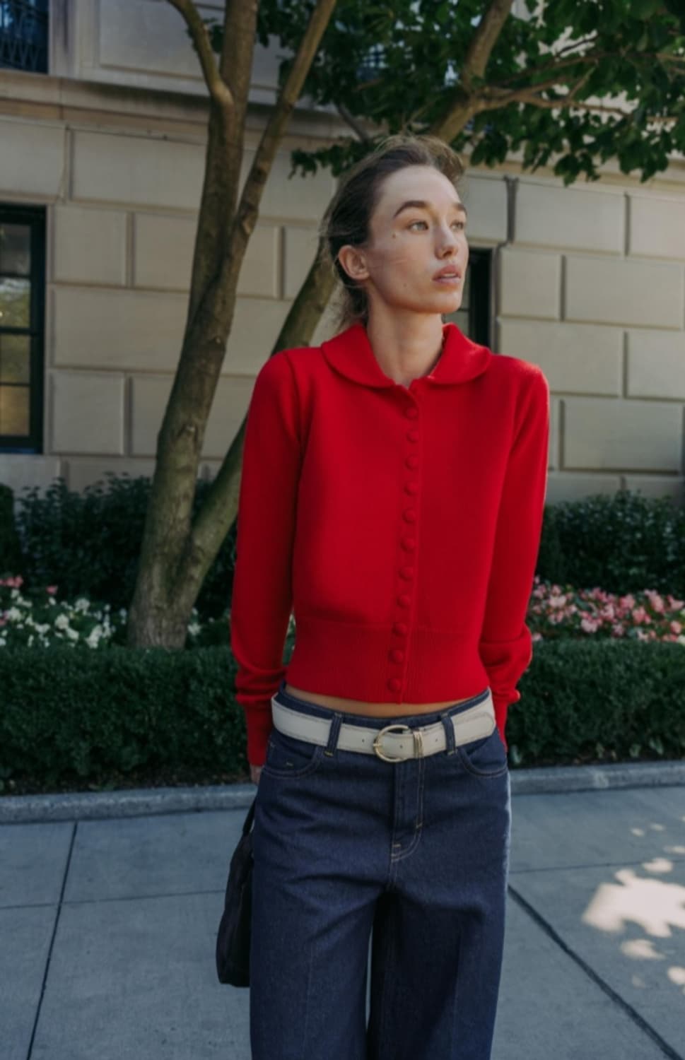 자라 ZARA 피터팬칼라 니트 가디건 새상품 상품이미지1