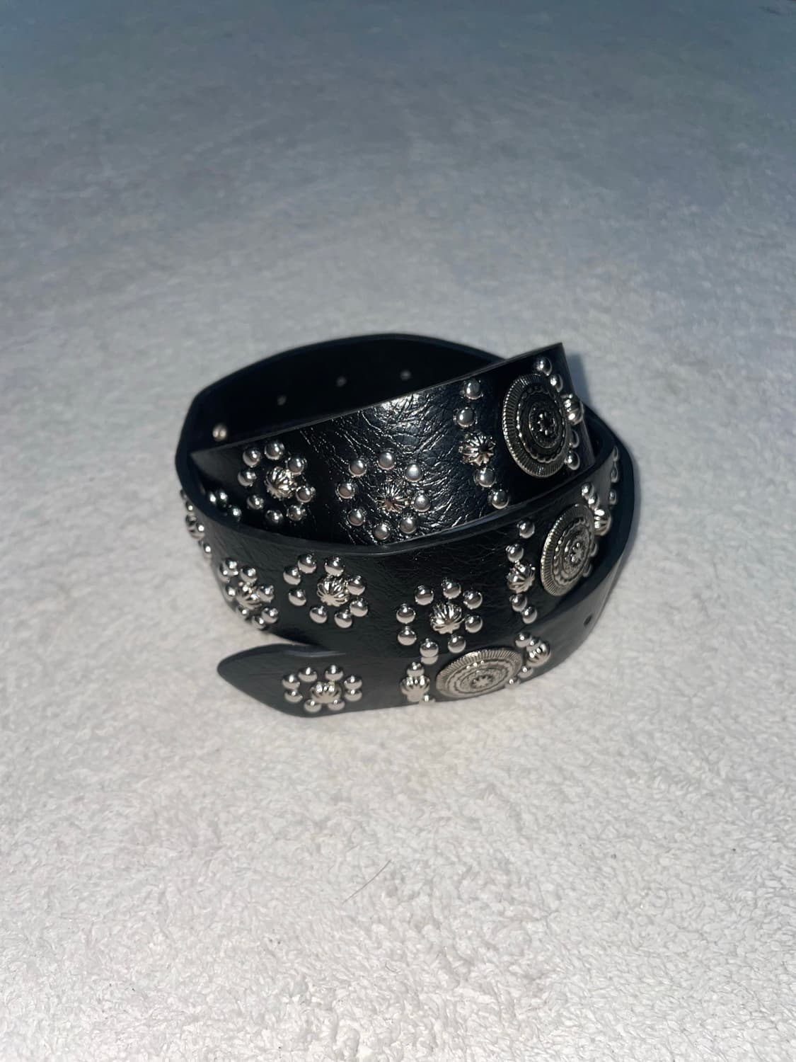 stud leather belt 스터드 가죽 벨트 상품이미지2