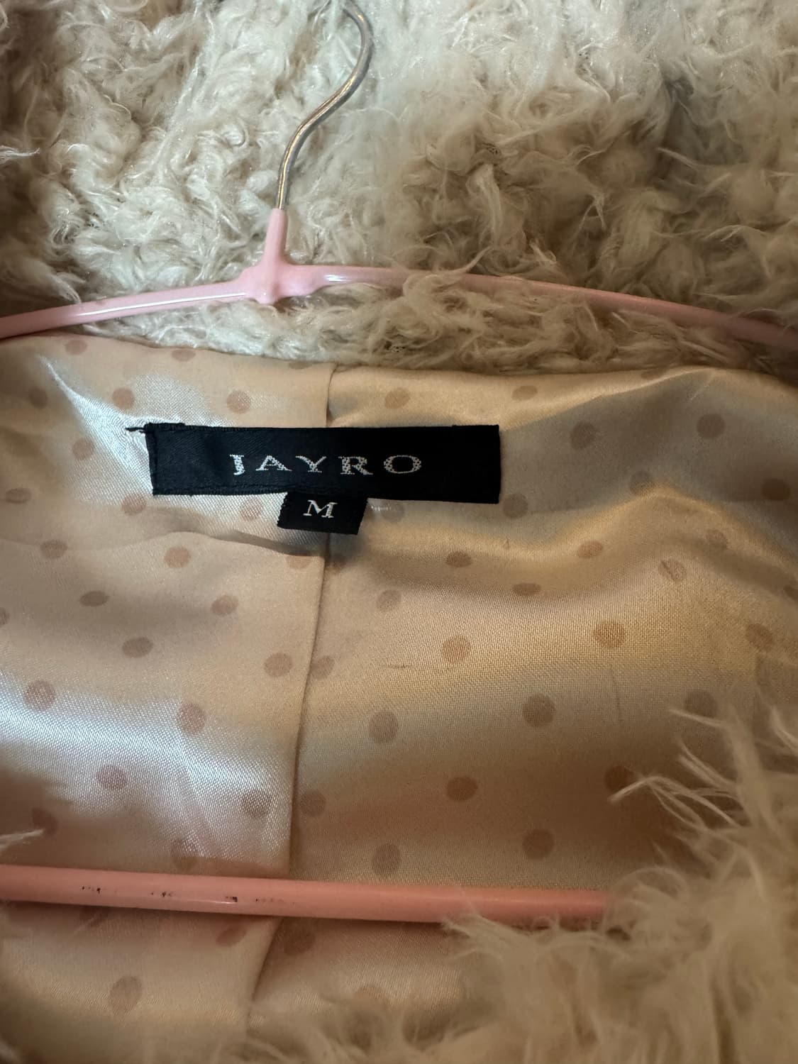 일본 빈티지 아이보리 퍼 자켓 양털 자켓 상품이미지2