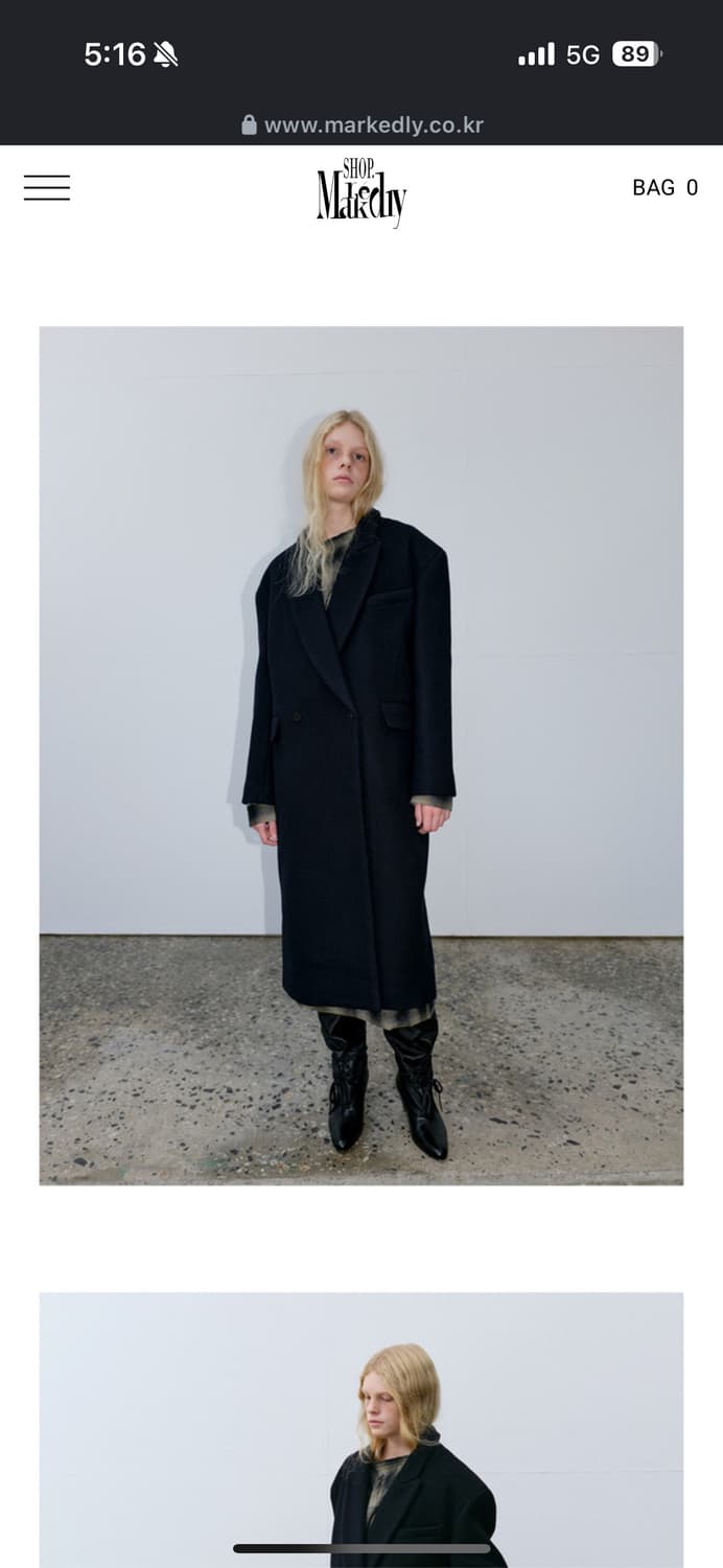 새상품 런던플랏 클래식더블 롱코트 상품이미지1