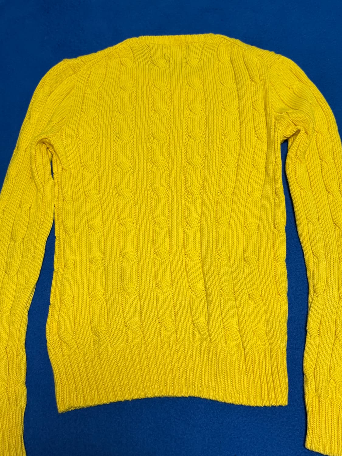 폴로 니트 노란니트 xs 상품이미지7