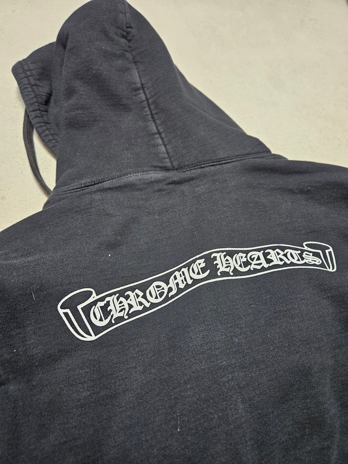 [M] 크롬하츠 헤비웨이트 스크롤로고 후드집업 상품이미지7