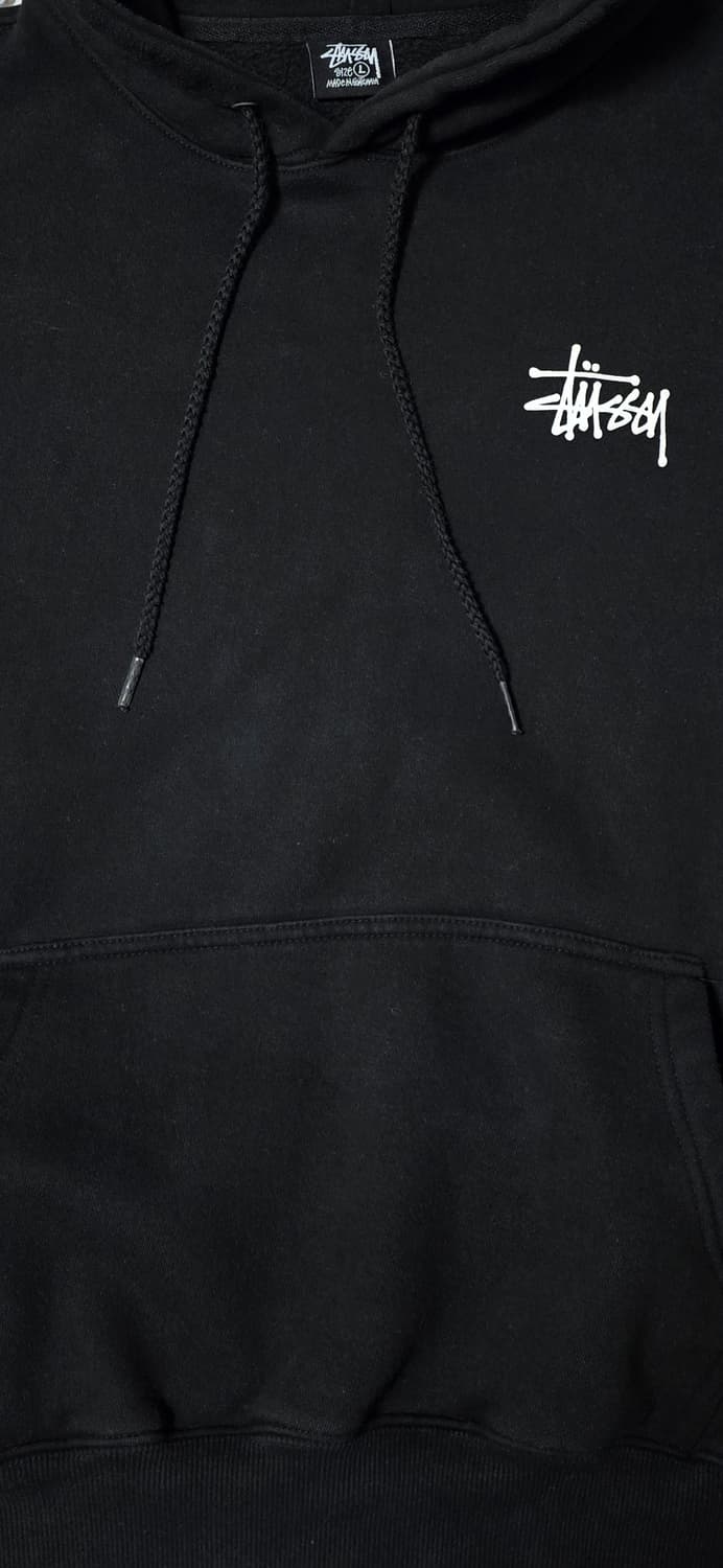 스투시 블랙 후드티 L 상품이미지5