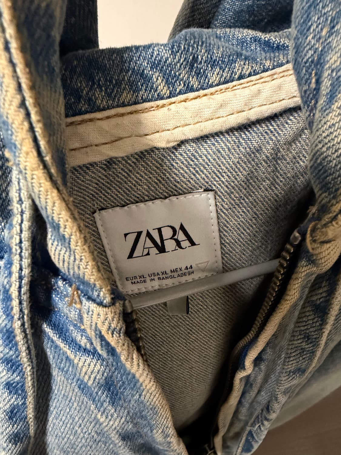 자라 데님 후드집업 XL  상품이미지4