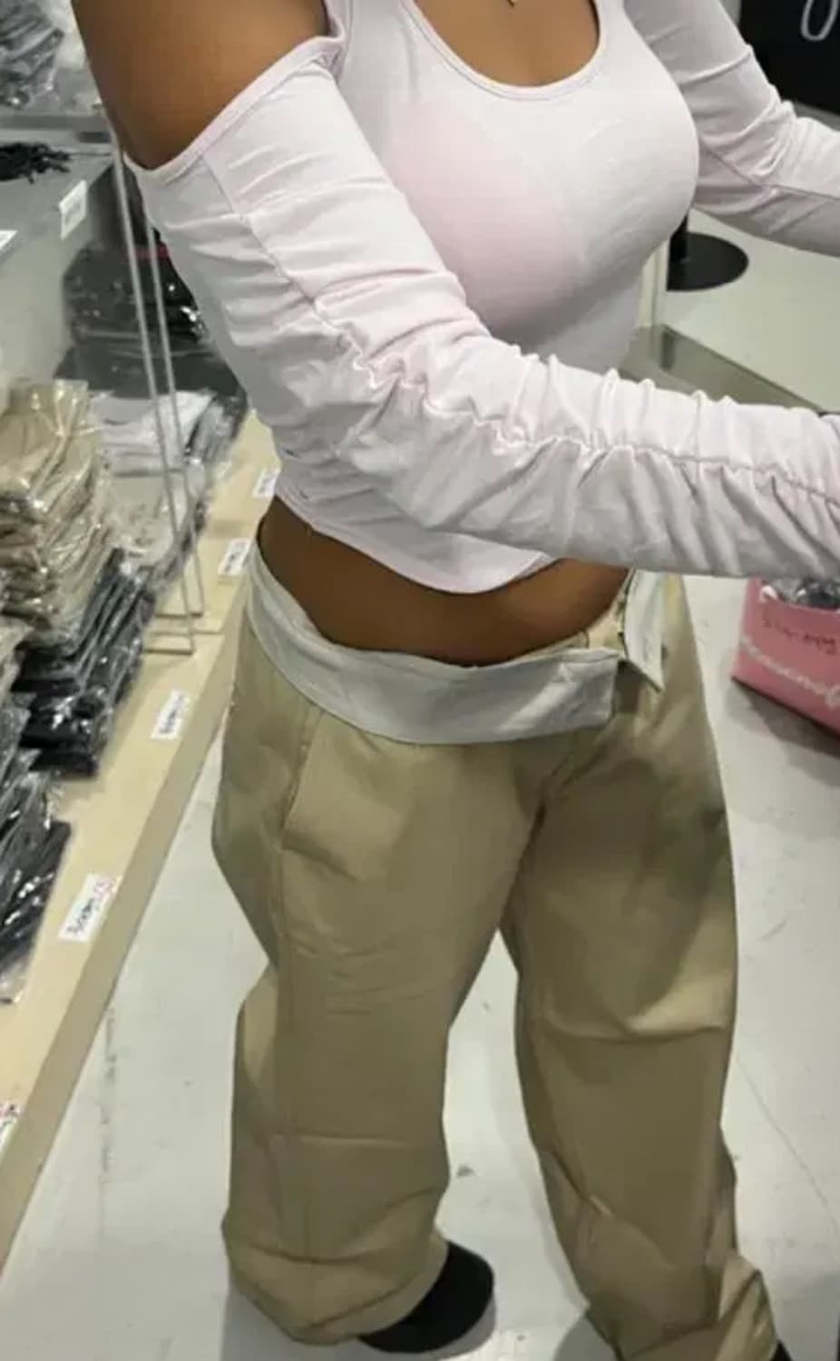 플리즈노팔로우 플노팔 워크팬츠 베이지 2 사이즈  상품이미지1