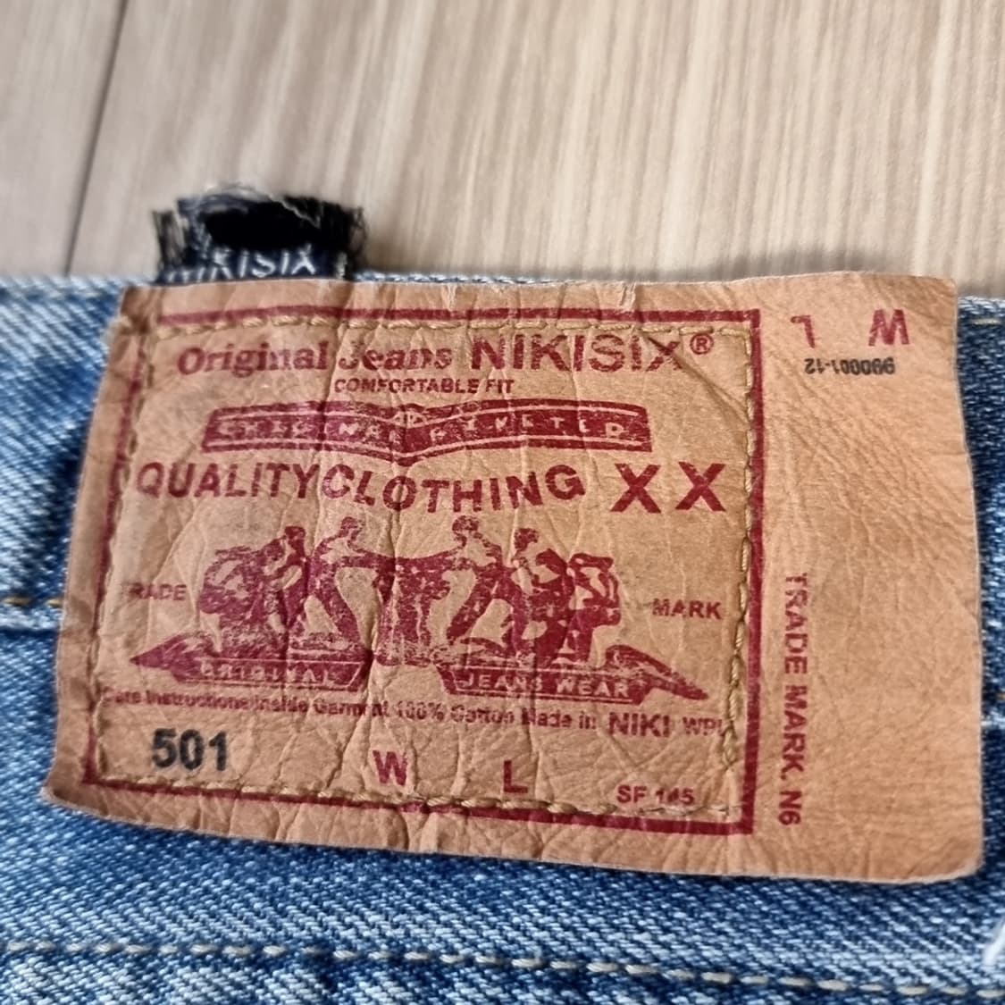 니키식스 데미지 부츠컷 청바지(실측) 상품이미지7