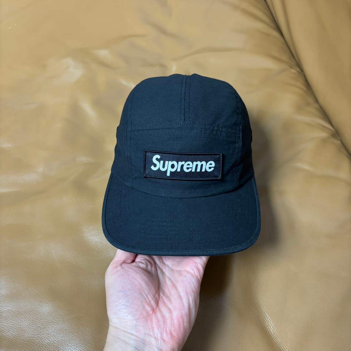 Supreme 슈프림 24fw 밀리터리 워시드 블랙 캠프캡 모자 상품이미지2