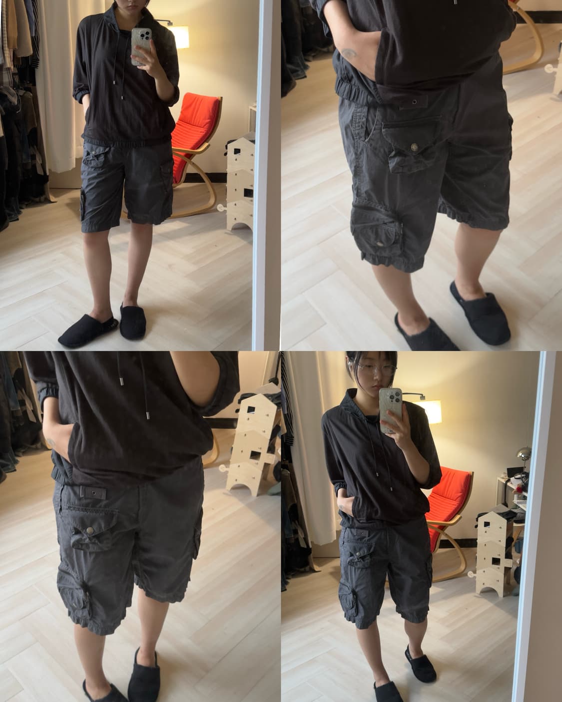 [BASIC HOUSE] gray cargo short 상품이미지6