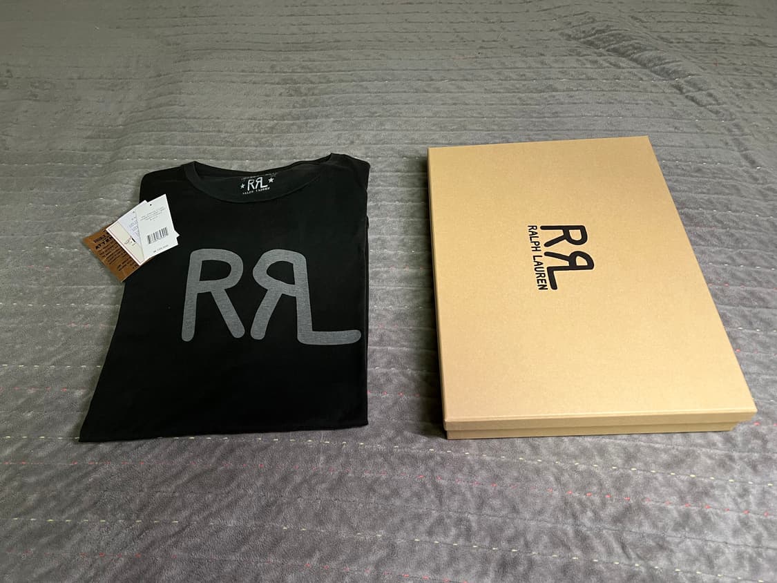 [L] RRL 로고 저지 티셔츠 반팔 상품이미지1