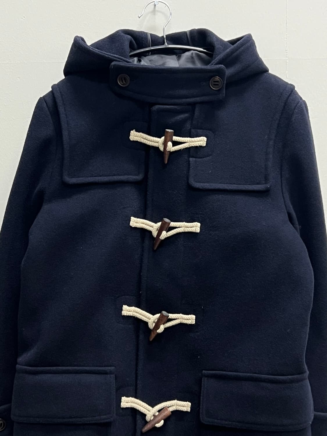 폴햄 떡볶이 더플 코트 다크네이비 상품이미지3