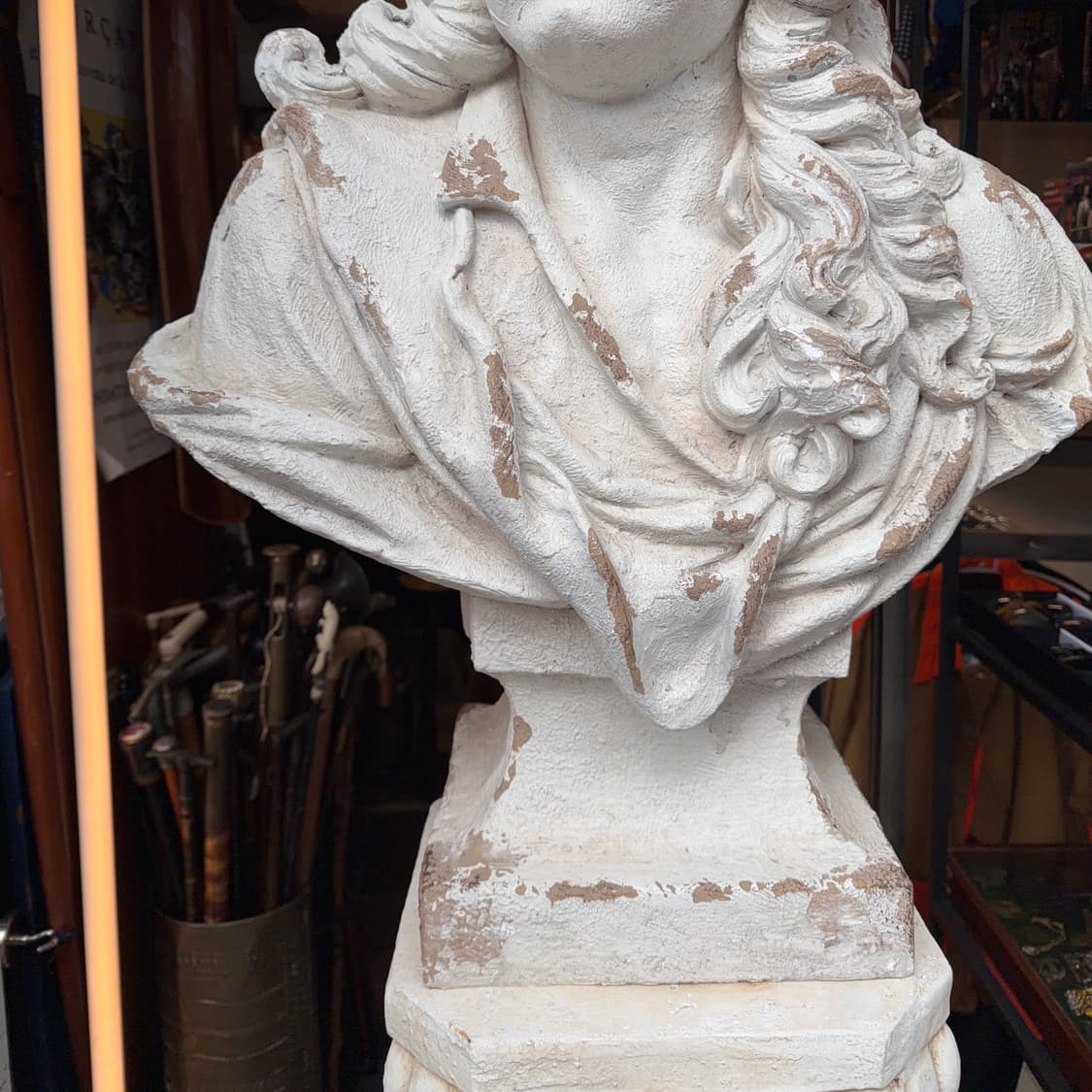 빈티지 소품 루이 14세 몰리에르 폴리스톤 흉상 상품이미지4