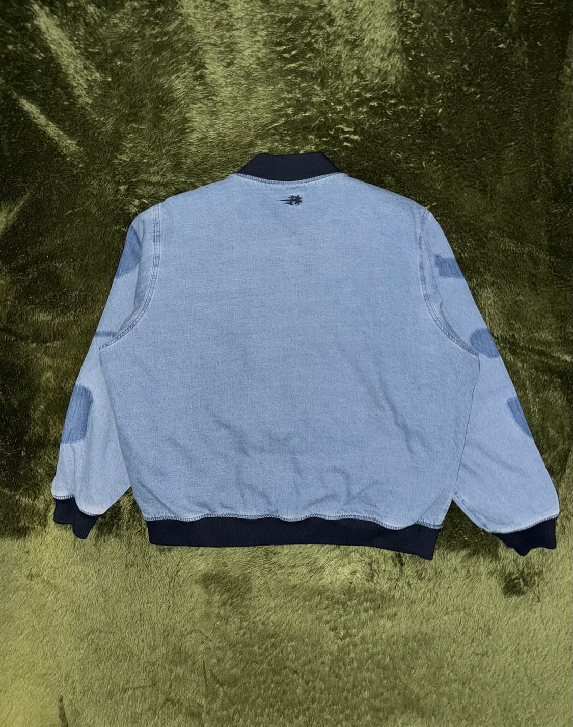 [L] 나이스고스트클럽 워시드 앰블럼 데님 바시티 자켓 상품이미지7