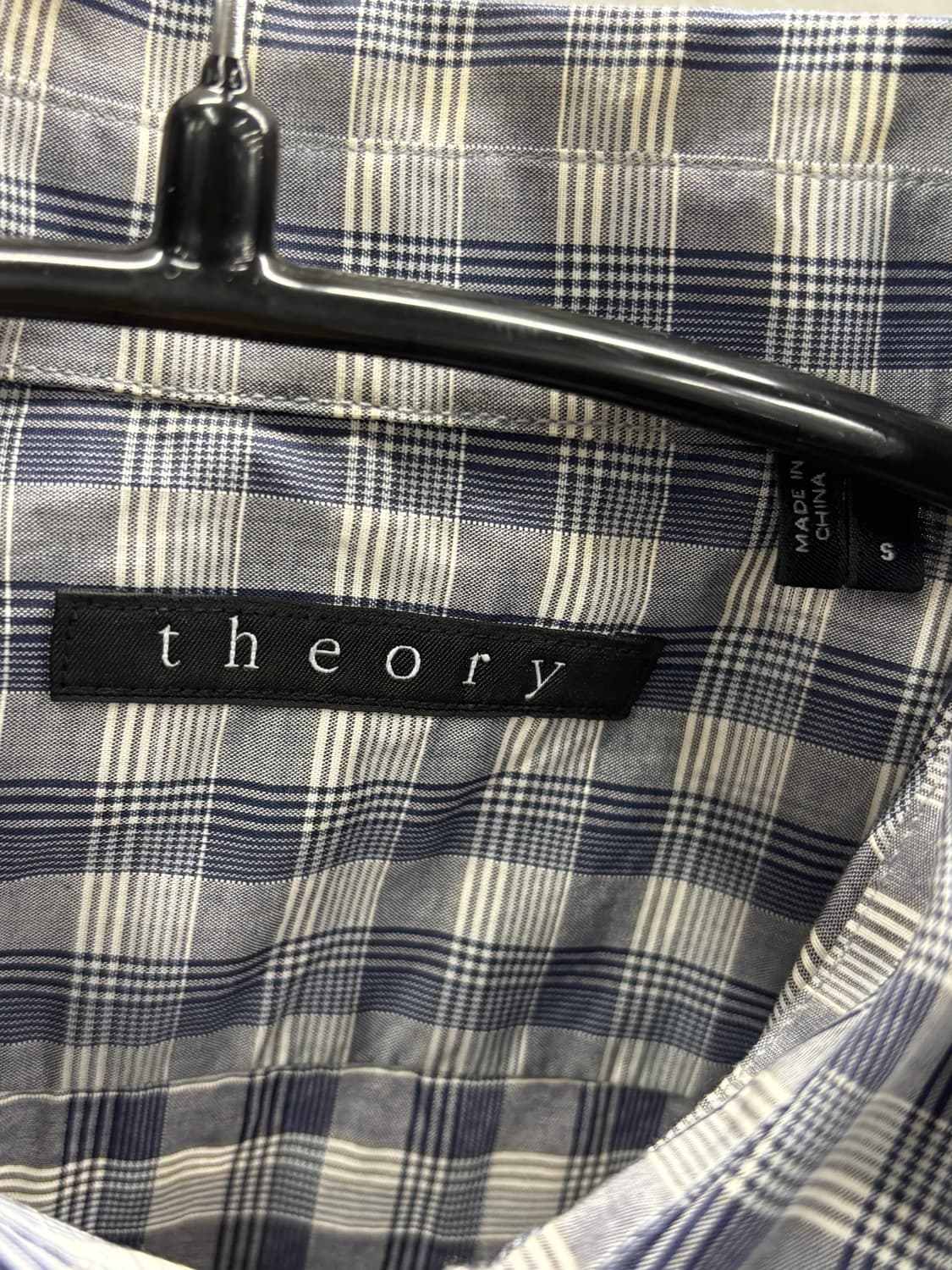 Theory 남성 체크 셔츠 S 상품이미지5