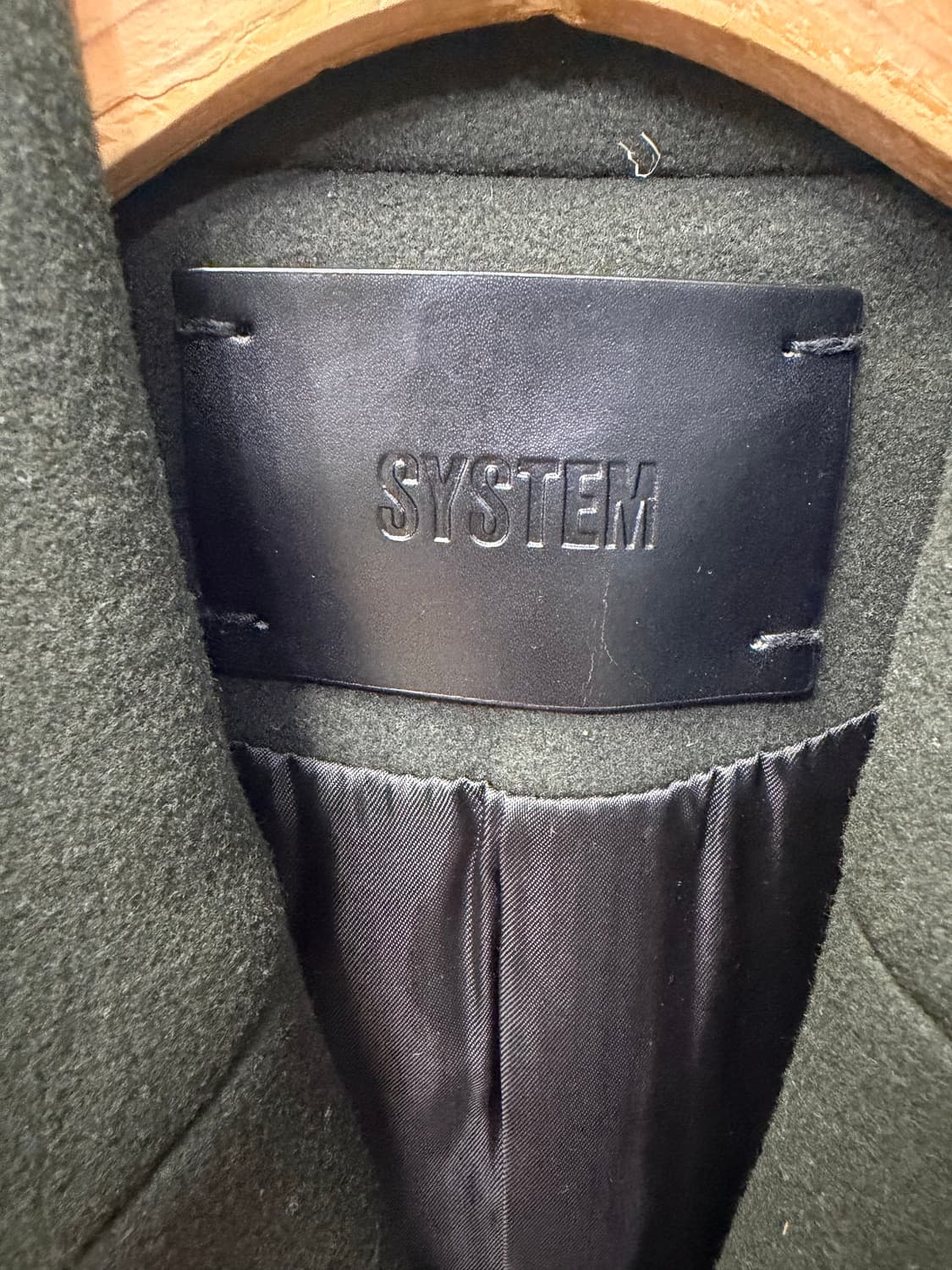 정품) 시스템옴므 한섬 울 캐시미어 코트 95 상품이미지6