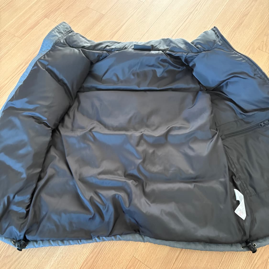 카파 덕다운 패딩 조끼 블랙/회색 95 상품이미지6