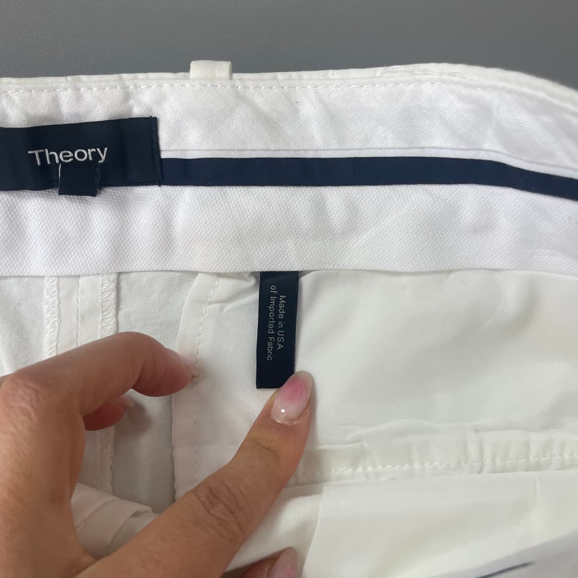 (26) 띠어리 화이트 코튼 하프팬츠 상품이미지5