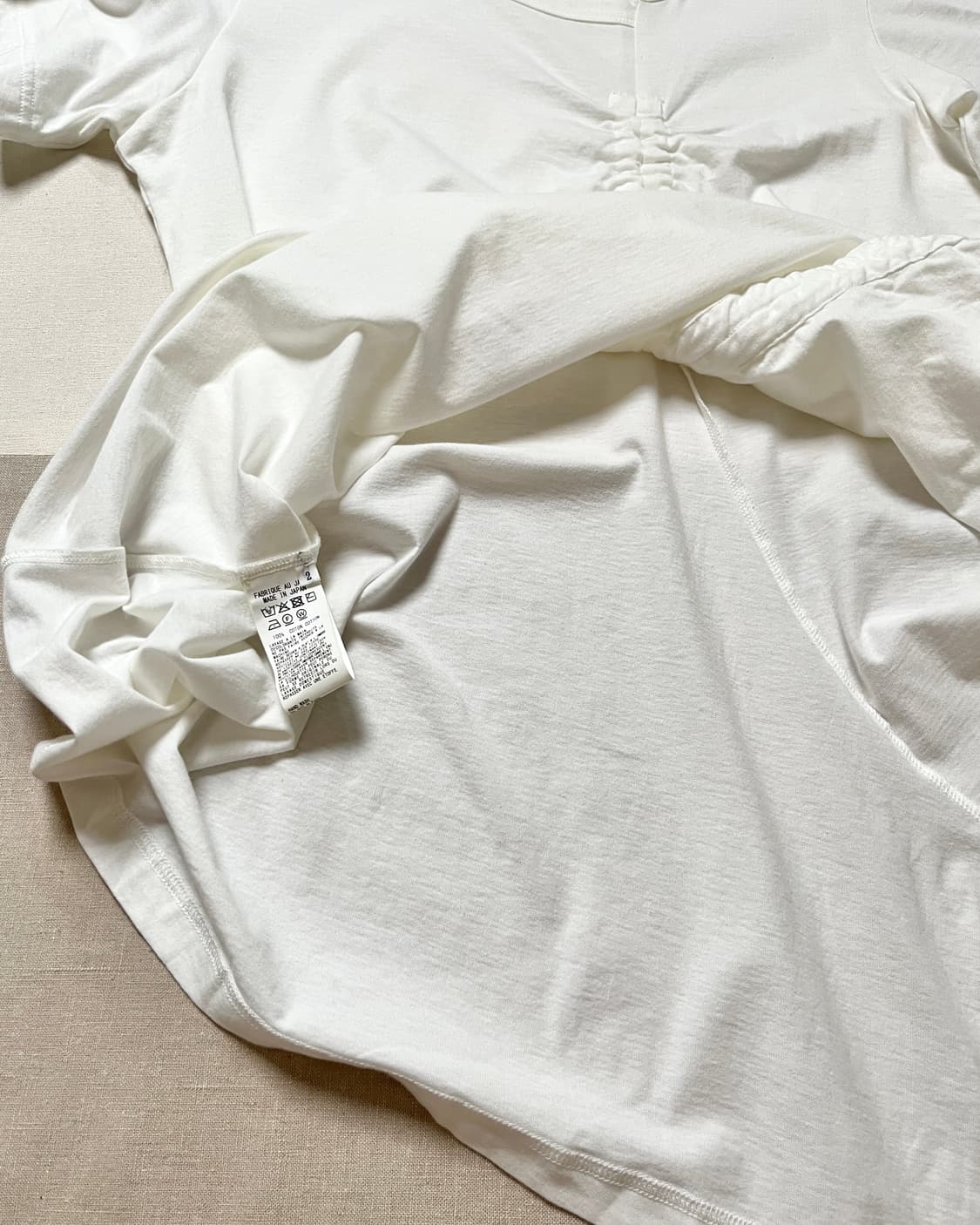 요지야마모토 syte 스트링 셔링 티셔츠 Yohji yamamoto 상품이미지6