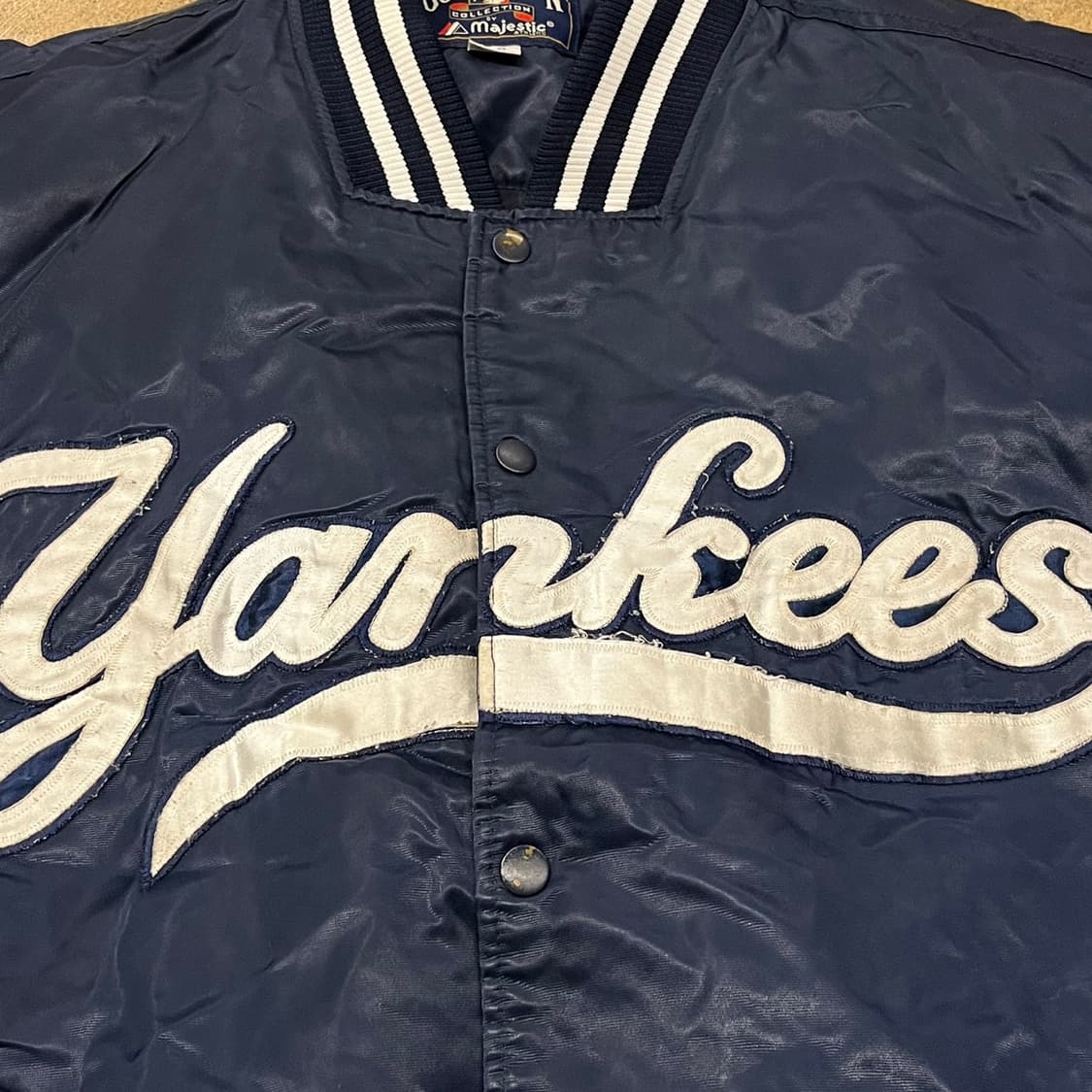 [정품/XL] 쿠퍼스타운컬렉션 마제스틱  양키스 네이비 야구 점퍼 b18 상품이미지7