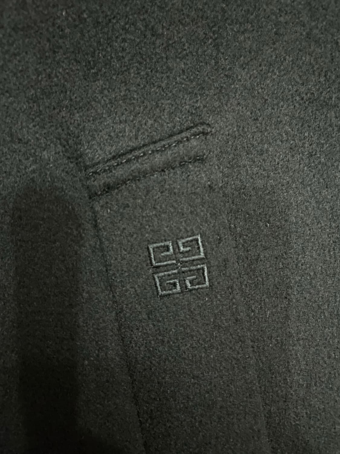 지방시 블랙 캐시미어 롱코트 상품이미지6