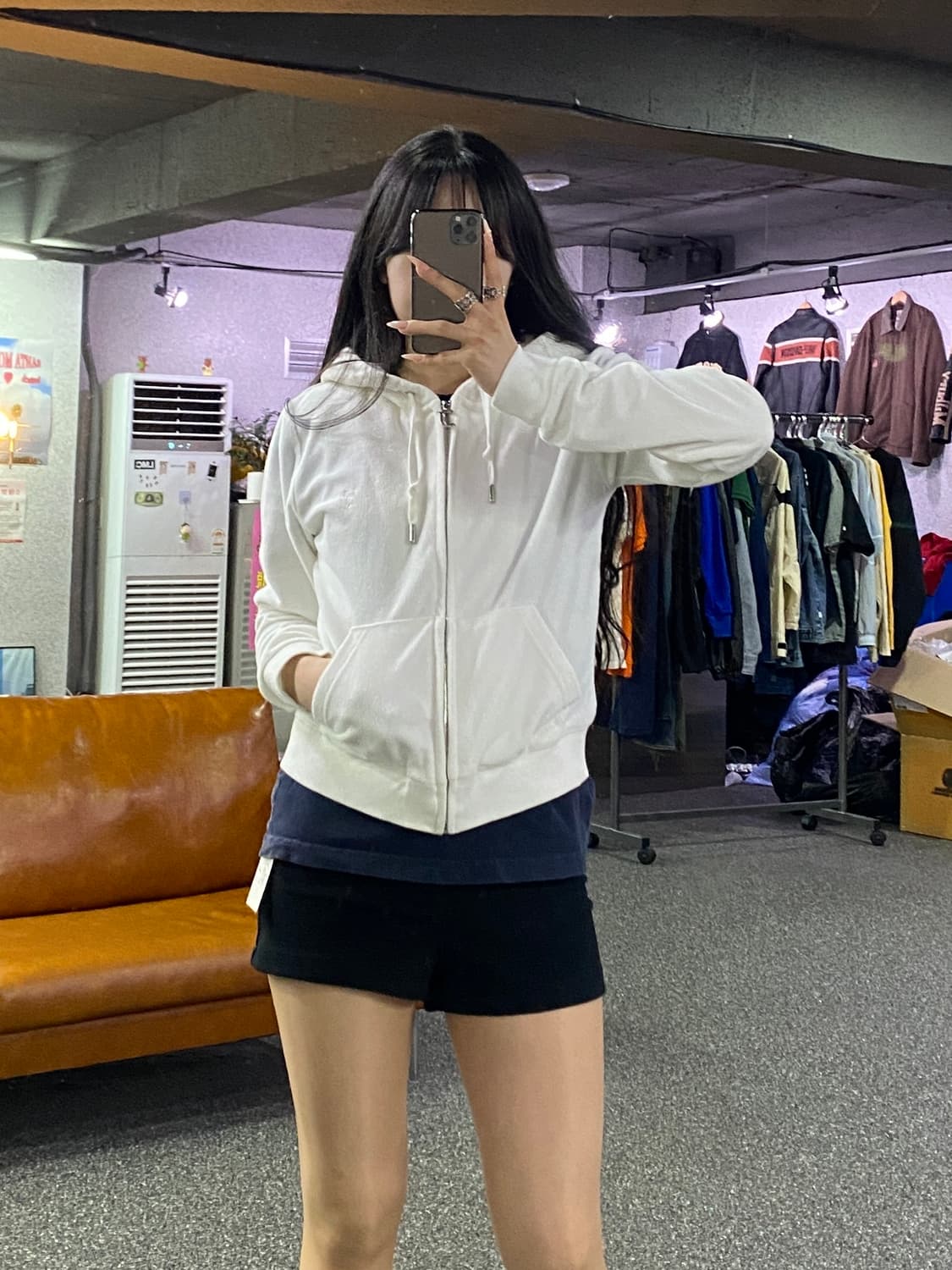 쥬시꾸뛰르 로버트슨 벨루어 후드집업 B5228 상품이미지1