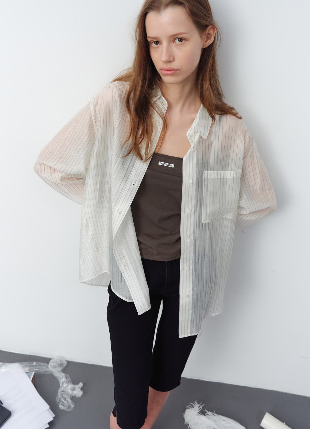 르바 Below Capri Denim - Black (XS) 상품이미지5