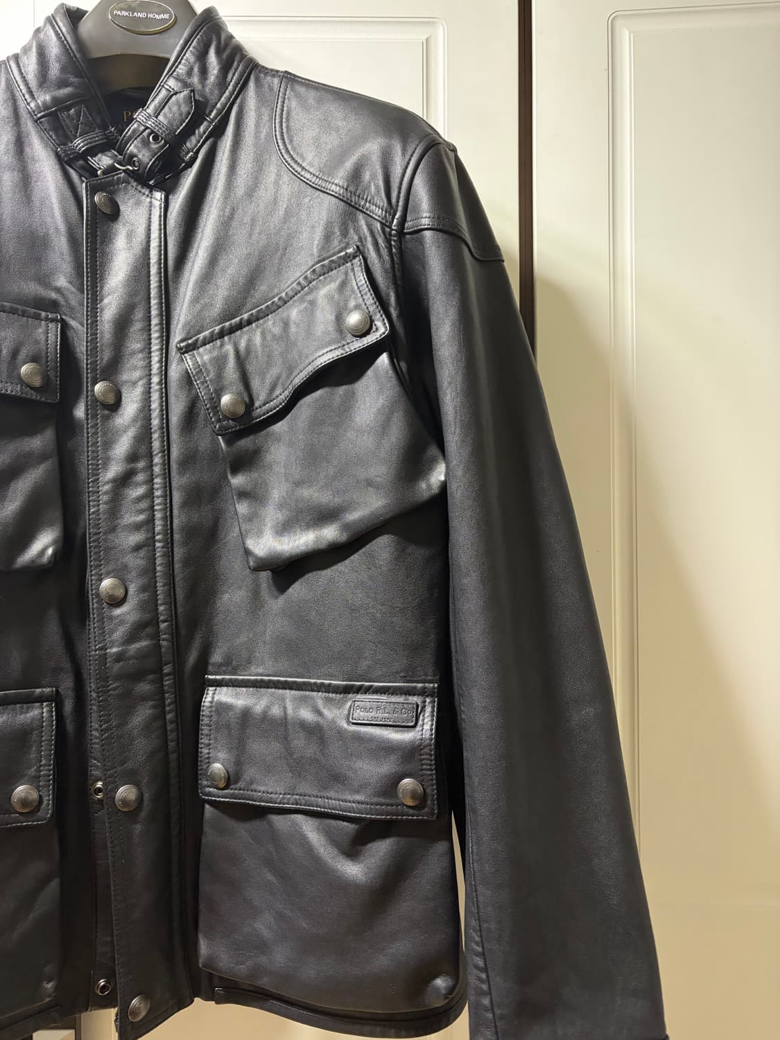 폴로 양가죽 바이커 자켓 105 상품이미지2