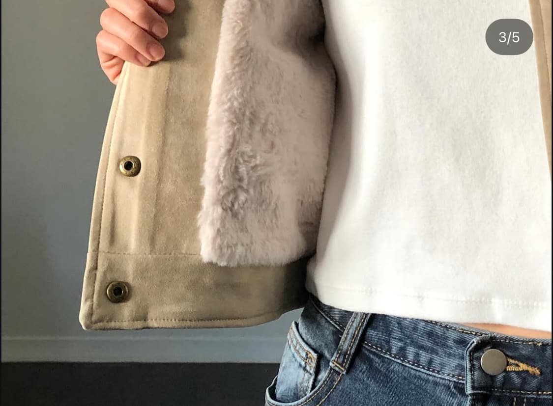 Clo studio 스웨이드 크롭 자켓 상품이미지3