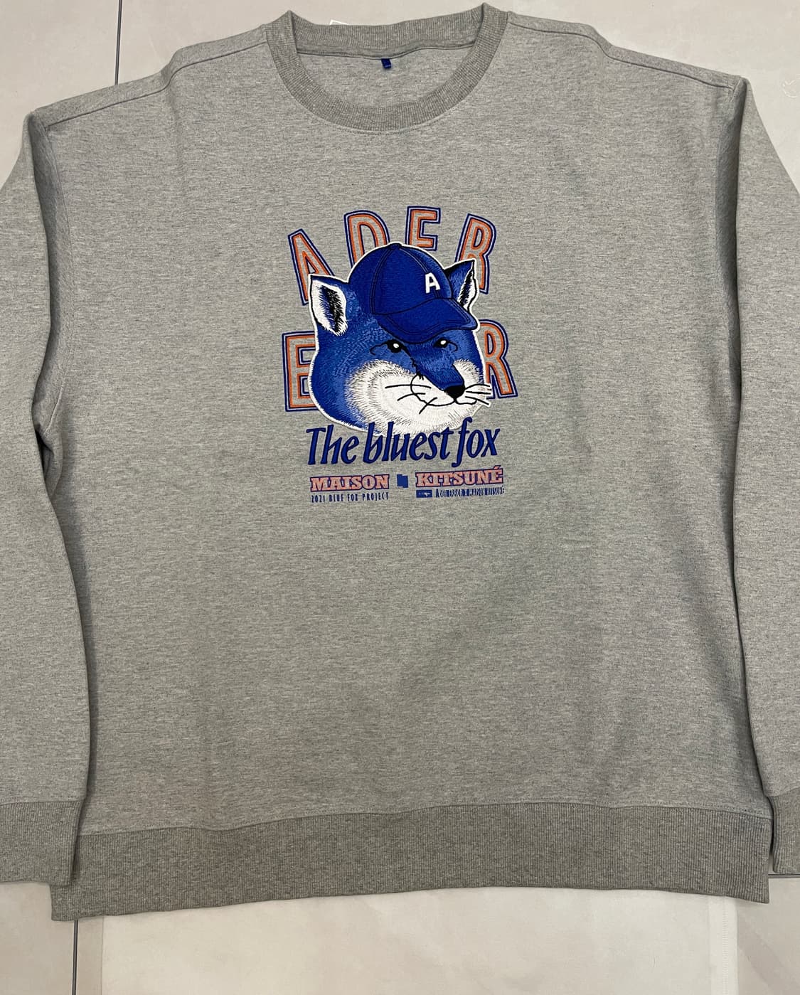 아더에러 메종키츠네 더 블루이스트 스웻셔츠 맨투맨 상품이미지1
