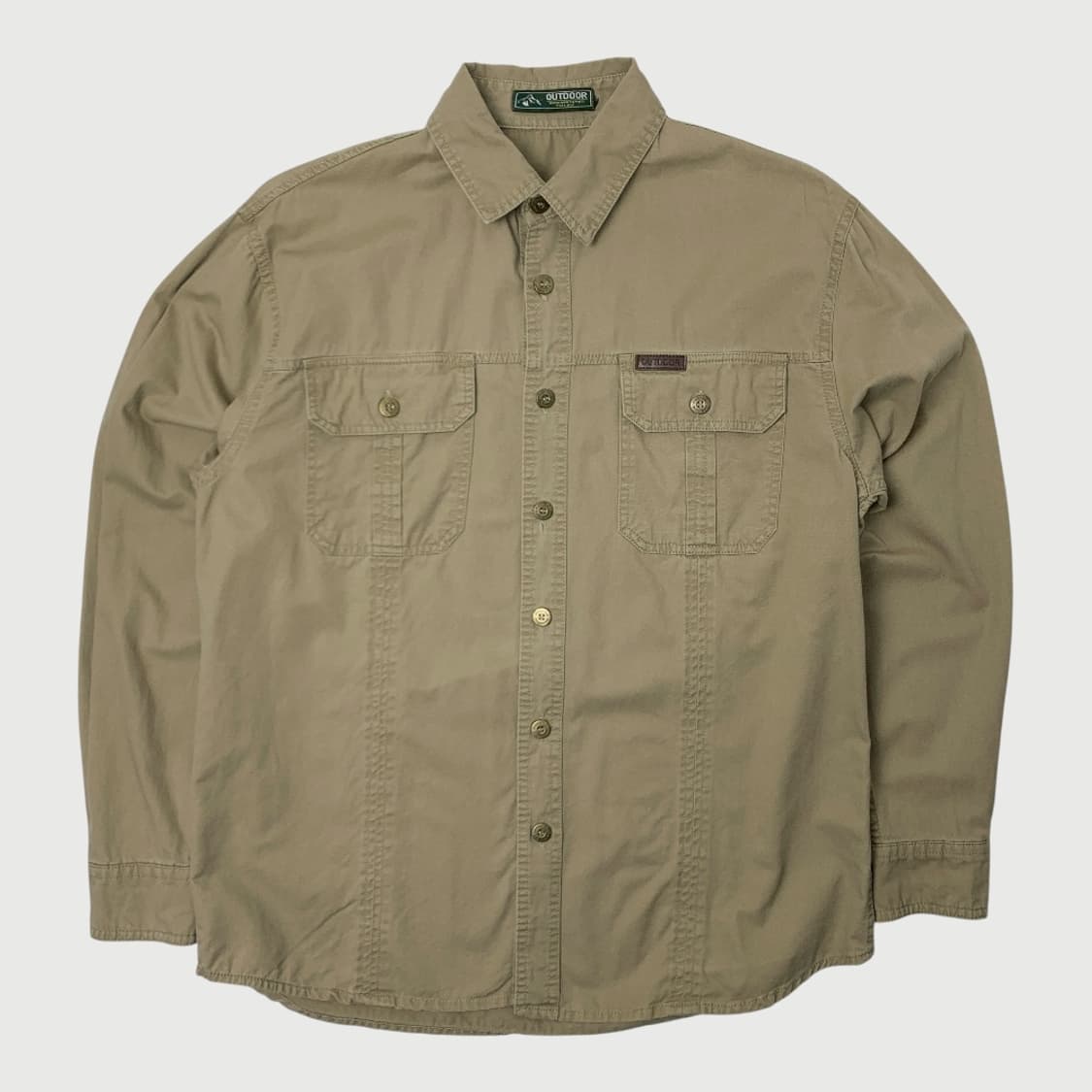 [S/정품] 빈티지 아웃도어 브라운 포켓 셔츠 상품이미지1