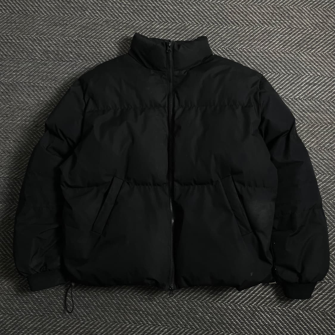 무드인사이드 미니멀 푸퍼 패딩 점퍼 블랙o 4337 상품이미지1