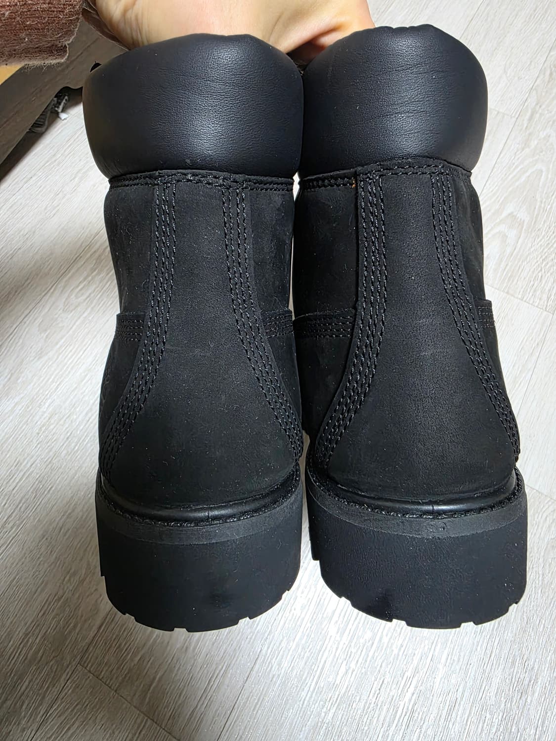 팀버랜드 6인치 워터프루프 프리미엄 블랙 워커 부츠 255 상품이미지6