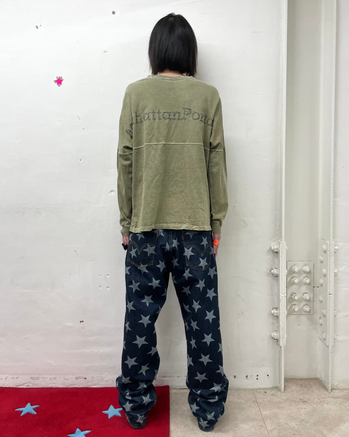 Pigment panel khaki washing sweatshirt  상품이미지4