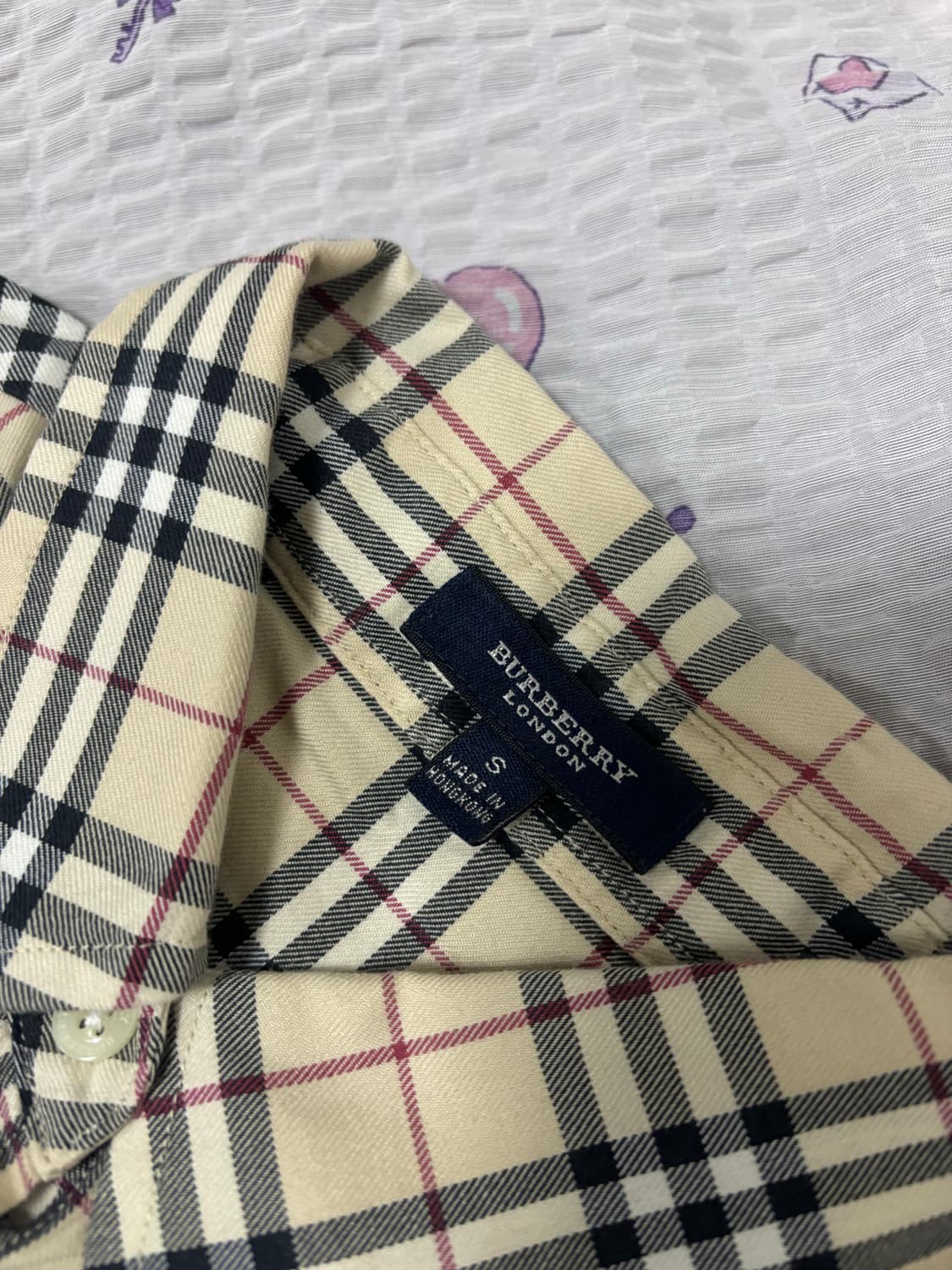 버버리 여성 체크 셔츠 빈티지 상품이미지4
