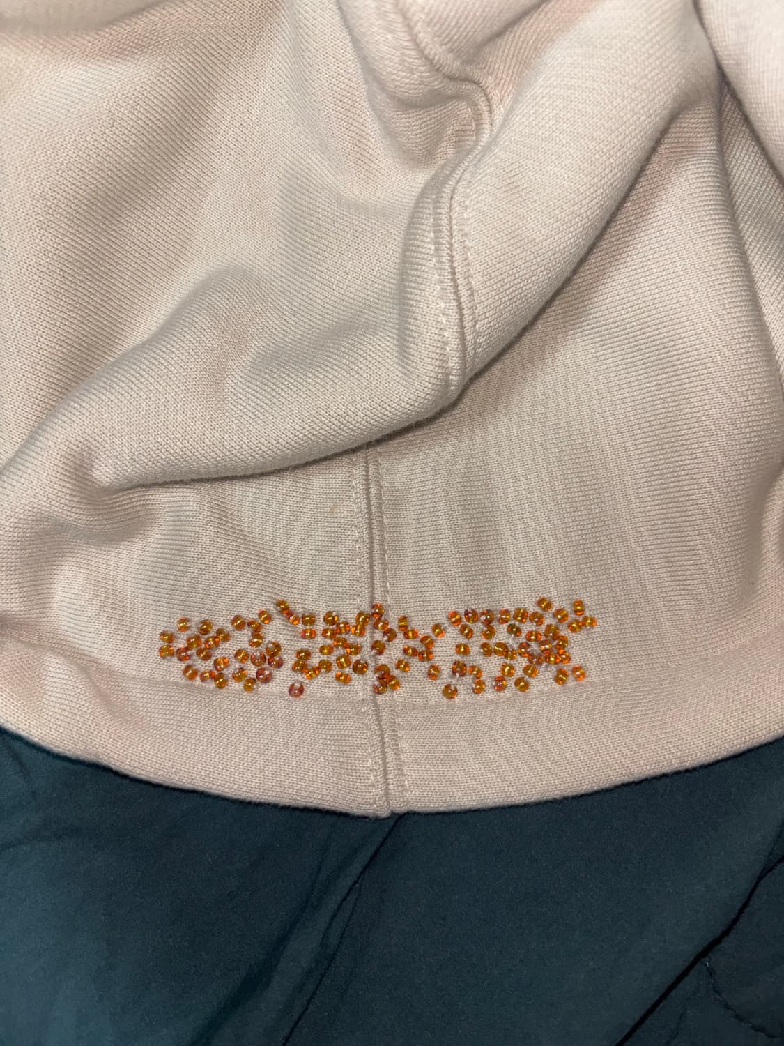 스컬프터 Beaded Saint Hoodie Zip-Up Dirty Wh 상품이미지8