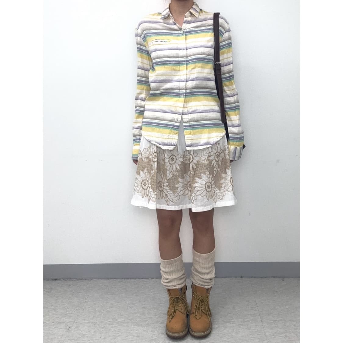 빈티지 스트라이프 히피 셔츠 상품이미지2