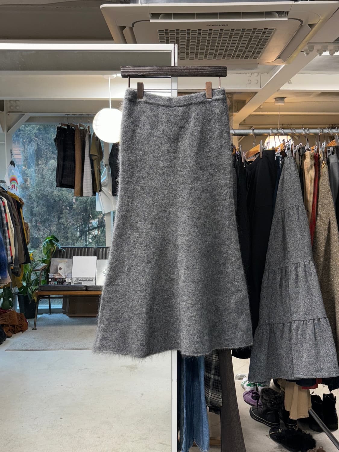 il by saori komatsu 모헤어 롱스커트 상품이미지2