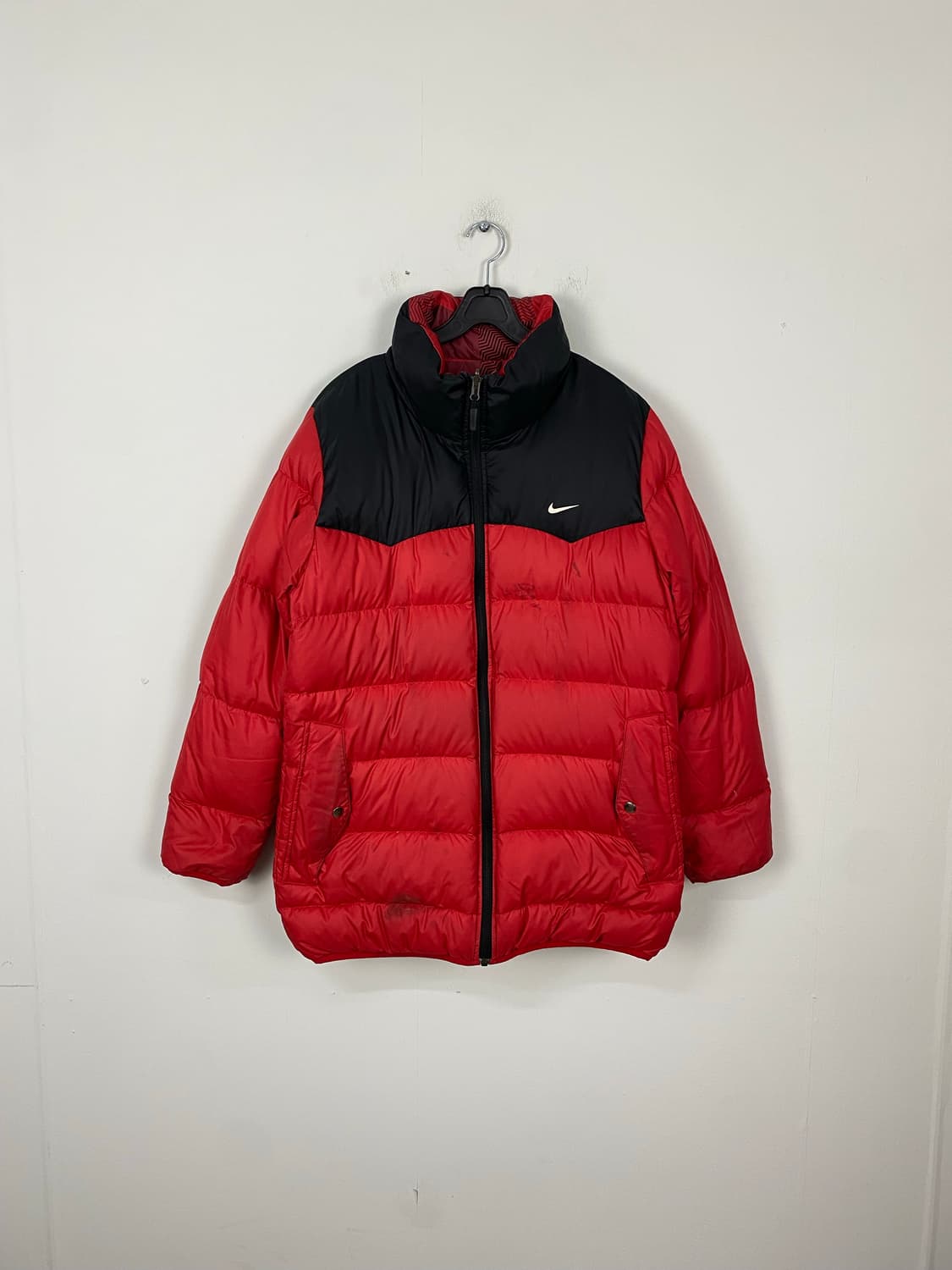 나이키 리버시블 레드 다운 패딩 자켓 L 상품이미지3