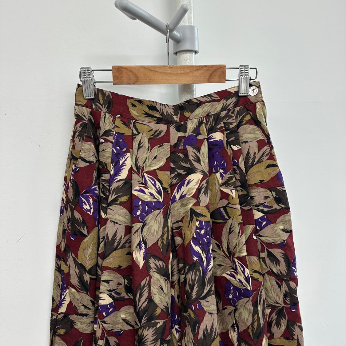 닥스 80s 플라워 플리츠 와이드 팬츠 상품이미지2