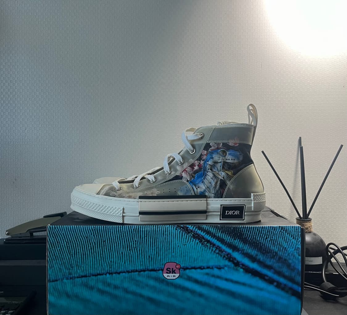 [한정판] 디올 B23 하이탑 스니커즈 43 / 플로럴 씨호스 / 정품  상품이미지1