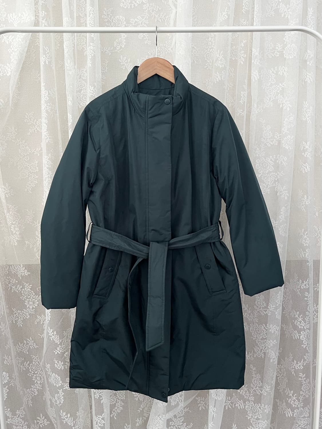 95) 헨리코튼 골프 구스다운 패딩 코트 그린 상품이미지1