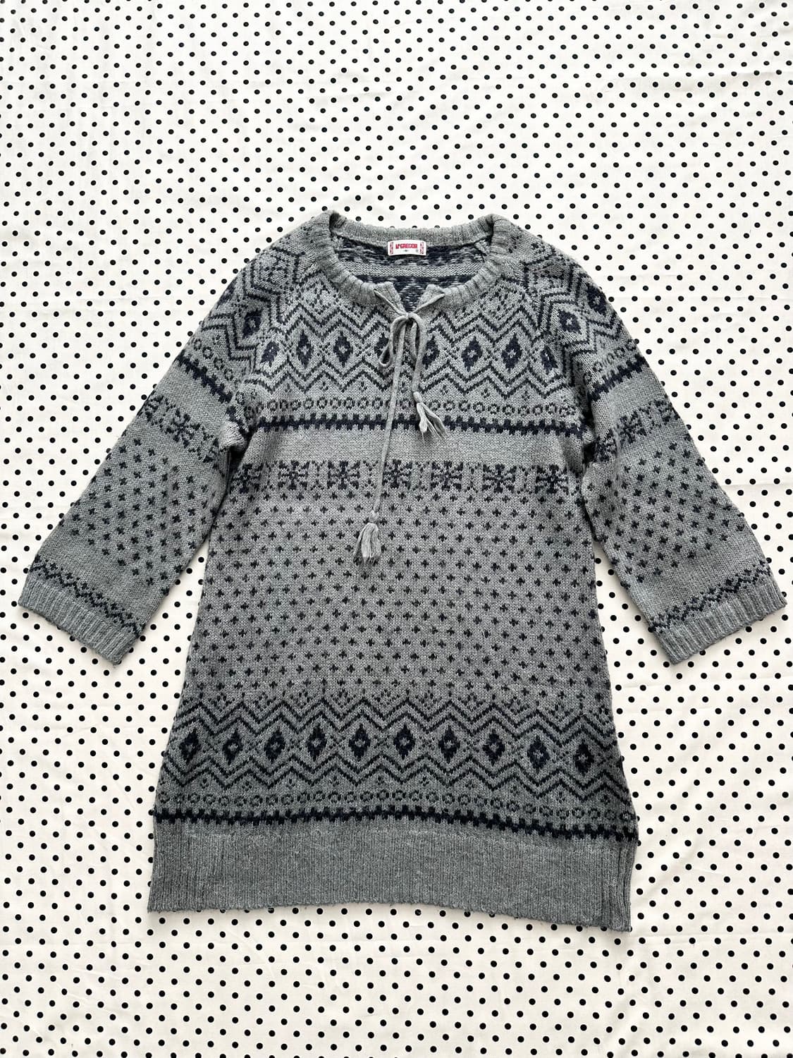 jpn 맥그리거 그레이 노르딕 7부니트 하구미 스즈코 히피 모리걸 상품이미지1