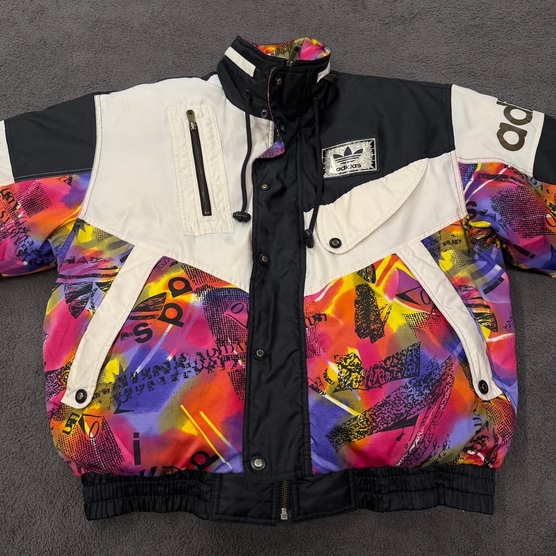 [ 정품/100 ] 80s 아디다스 파이어버드 올드스쿨 스키 패딩 상품이미지3