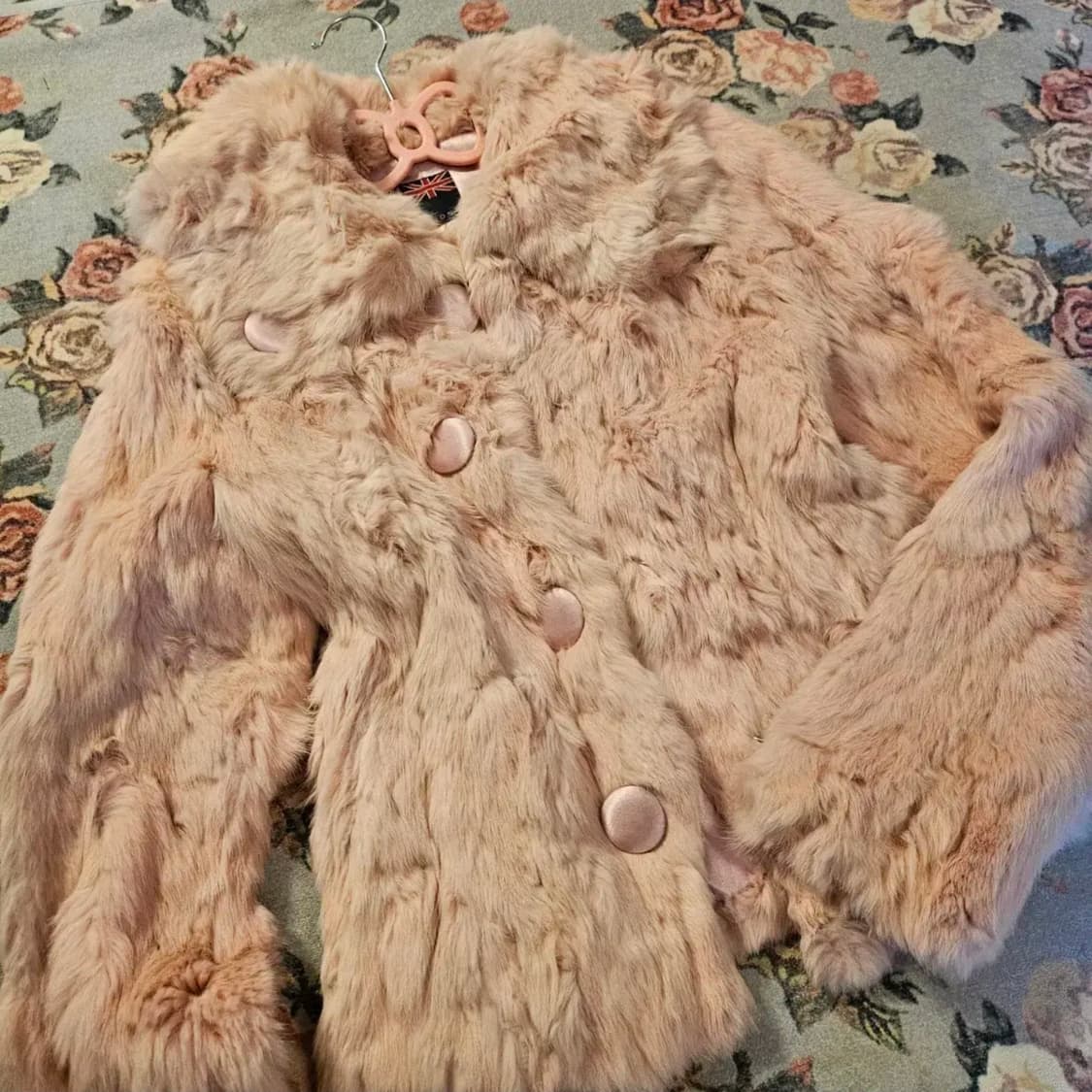 딸기우유 리얼 토끼털 갸루 퍼자켓 상품이미지2